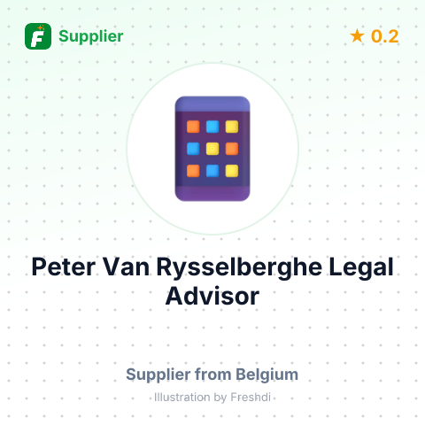 Peter Van Rysselberghe Legal Advisor – summary card, no photo uploaded yet