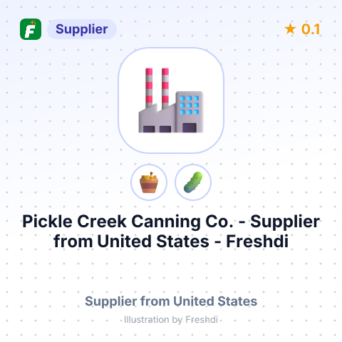 Pickle Creek Canning Co. – summary card, no photo uploaded yet