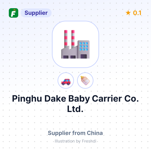 Pinghu Dake Baby Carrier Co., Ltd. – summary card, no photo uploaded yet