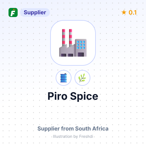 Piro Spice  – summary card, no photo uploaded yet