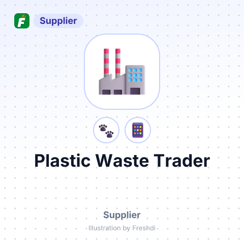 Plastic Waste Trader – summary card, no photo uploaded yet