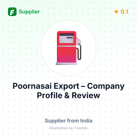 Poornasai Export – summary card, no photo uploaded yet
