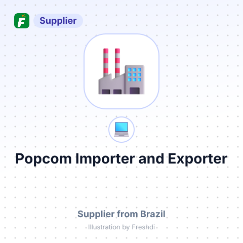 Popcom Importer and Exporter – summary card, no photo uploaded yet