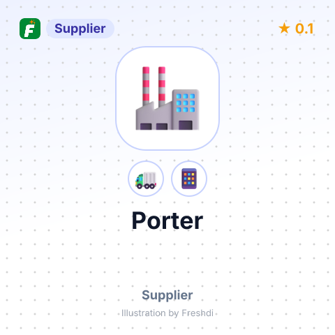 Porter – summary card, no photo uploaded yet