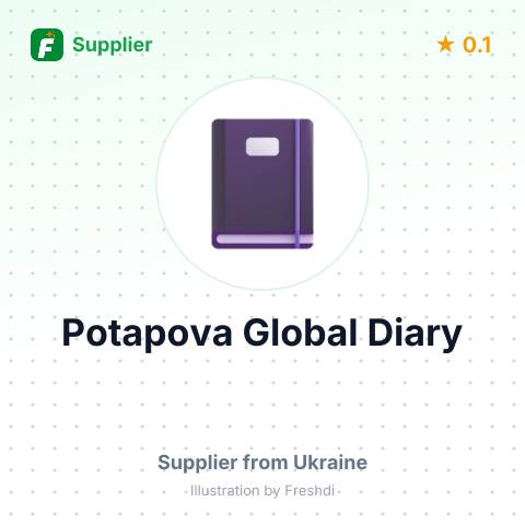 Potapova Global Diary – summary card, no photo uploaded yet