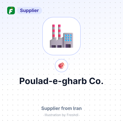 Poulad-e-gharb Co. – summary card, no photo uploaded yet