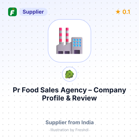 Pr Food Sales Agency – summary card, no photo uploaded yet