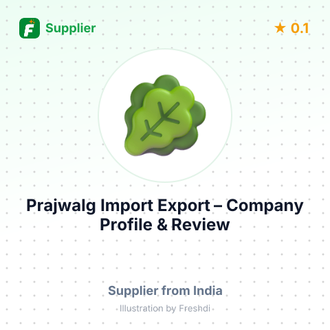 Prajwalg Import Export – summary card, no photo uploaded yet