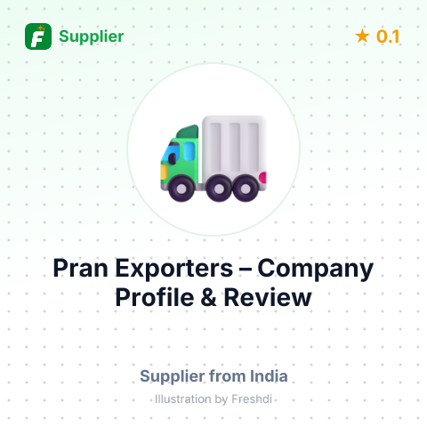 Pran Exporters – summary card, no photo uploaded yet