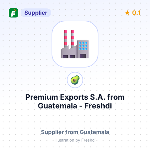 Premium Exports S.A.  – summary card, no photo uploaded yet