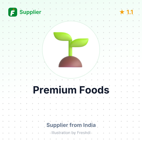 Premium Foods – summary card, no photo uploaded yet