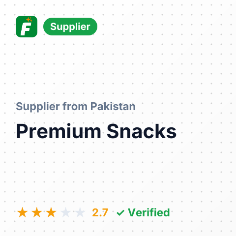 Premium Snacks – summary card, no photo uploaded yet