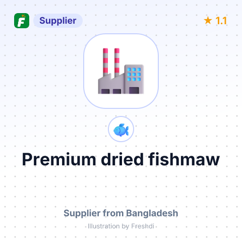 Premium dried fishmaw – summary card, no photo uploaded yet