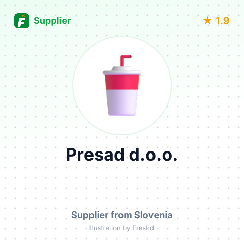 Presad d.o.o. – summary card, no photo uploaded yet