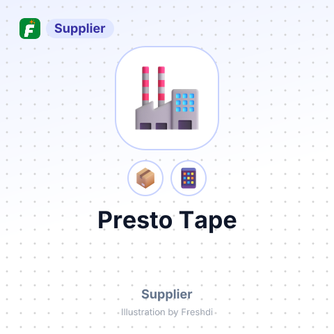 Presto Tape – summary card, no photo uploaded yet