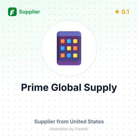 Prime Global Supply  – summary card, no photo uploaded yet