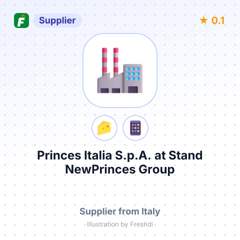 Princes Italia S.p.A. at Stand NewPrinces Group – summary card, no photo uploaded yet