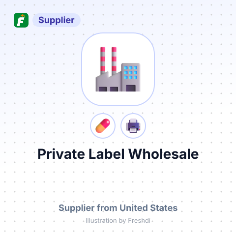 Private Label Wholesale – summary card, no photo uploaded yet