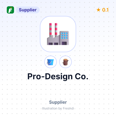 Pro-Design Co. – summary card, no photo uploaded yet