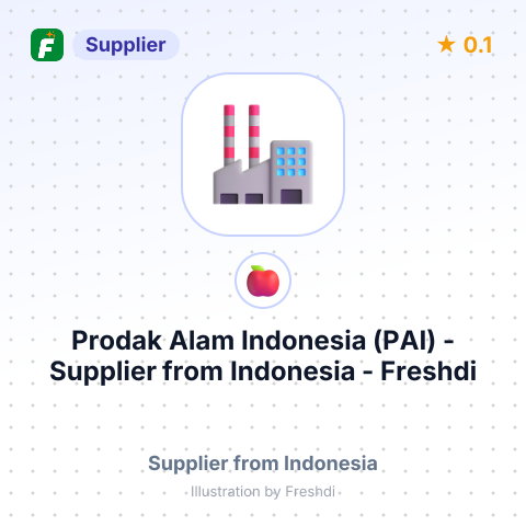 Prodak Alam Indonesia (PAI)  – summary card, no photo uploaded yet