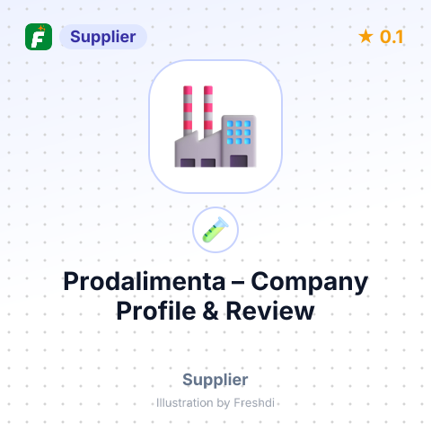 Prodalimenta – summary card, no photo uploaded yet