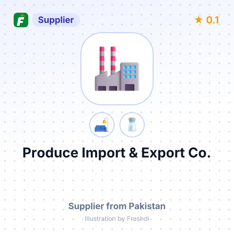 Produce Import & Export Co.  – summary card, no photo uploaded yet