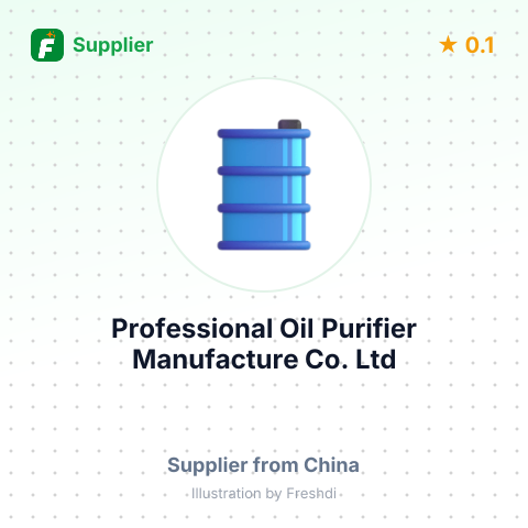 Professional Oil Purifier Manufacture Co.,Ltd – summary card, no photo uploaded yet