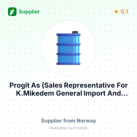 Progit As (Sales Representative For K.Mikedem General Import And Export)  – summary card, no photo uploaded yet