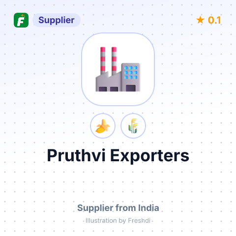 Pruthvi Exporters  – summary card, no photo uploaded yet