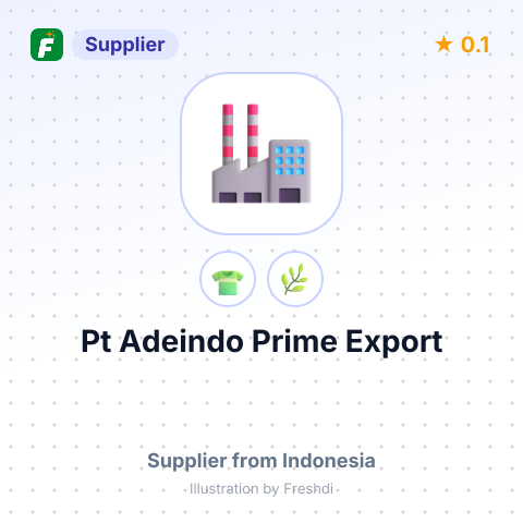 Pt Adeindo Prime Export – summary card, no photo uploaded yet