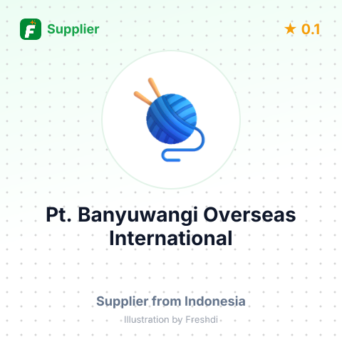 Pt. Banyuwangi Overseas International  – summary card, no photo uploaded yet