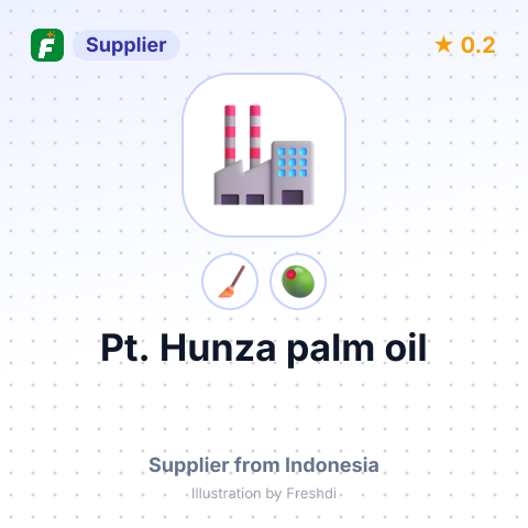 Pt. Hunza palm oil – summary card, no photo uploaded yet