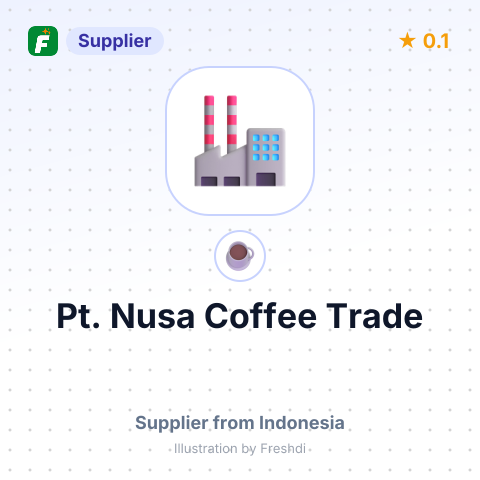 Pt. Nusa Coffee Trade  – summary card, no photo uploaded yet