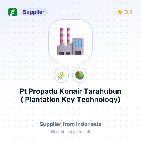 Pt Propadu Konair Tarahubun ( Plantation Key Technology)  – summary card, no photo uploaded yet