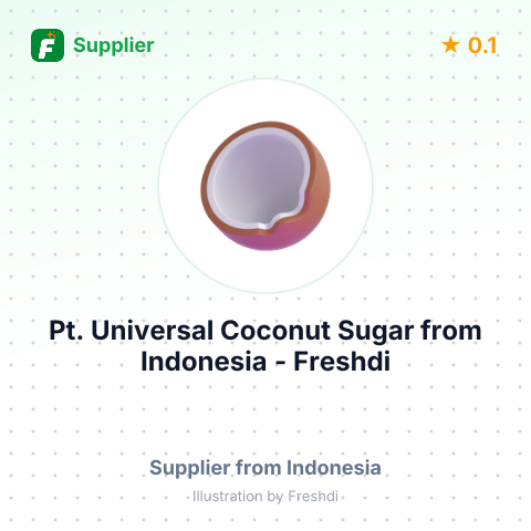 Pt. Universal Coconut Sugar  – summary card, no photo uploaded yet