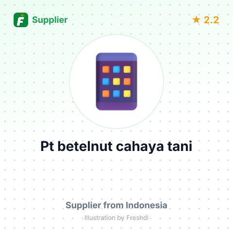 Pt betelnut cahaya tani – summary card, no photo uploaded yet