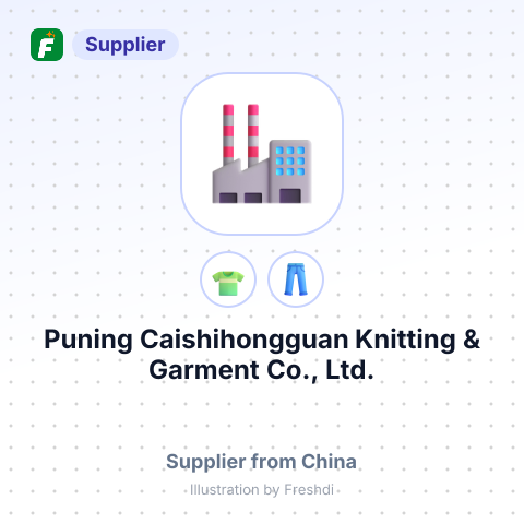 Puning Caishihongguan Knitting & Garment Co., Ltd. – summary card, no photo uploaded yet