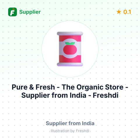 Pure & Fresh - The Organic Store  – summary card, no photo uploaded yet