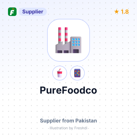 PureFoodco – summary card, no photo uploaded yet