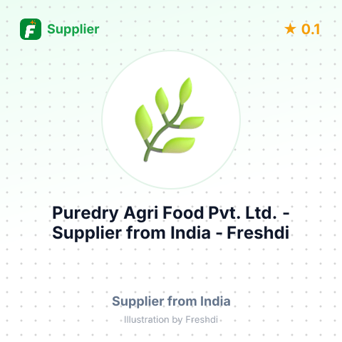 Puredry Agri Food Pvt. Ltd.  – summary card, no photo uploaded yet
