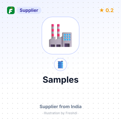 Samples – summary card, no photo uploaded yet