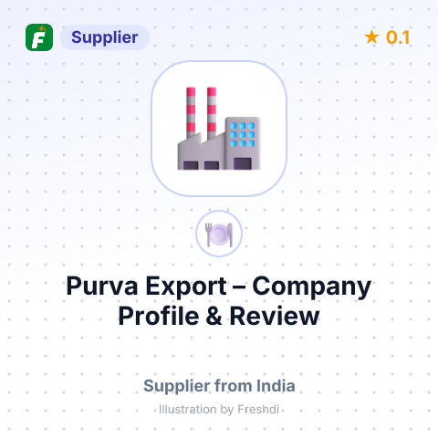 Purva Export – summary card, no photo uploaded yet