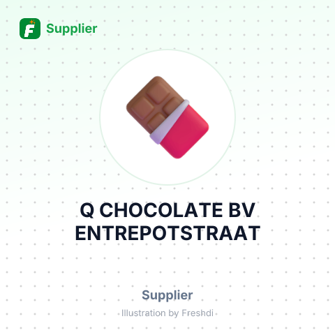Q CHOCOLATE BV ENTREPOTSTRAAT – summary card, no photo uploaded yet
