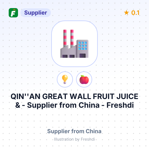 QIN''AN GREAT WALL FRUIT JUICE & – summary card, no photo uploaded yet