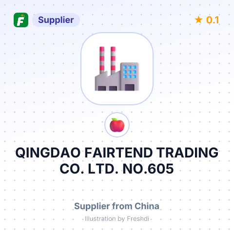 QINGDAO FAIRTEND TRADING CO., LTD. NO.605 – summary card, no photo uploaded yet
