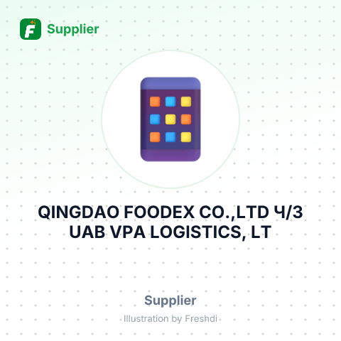 QINGDAO FOODEX CO.,LTD Ч/З UAB VPA LOGISTICS, LT – summary card, no photo uploaded yet