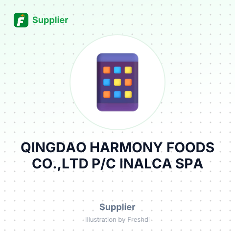 QINGDAO HARMONY FOODS CO.,LTD P/C INALCA SPA – summary card, no photo uploaded yet