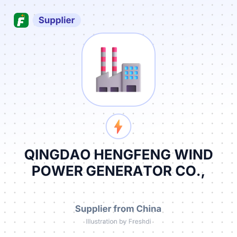 QINGDAO HENGFENG WIND POWER GENERATOR CO., – summary card, no photo uploaded yet