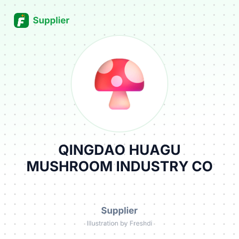 QINGDAO HUAGU MUSHROOM INDUSTRY CO – summary card, no photo uploaded yet