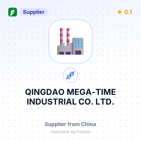 QINGDAO MEGA-TIME INDUSTRIAL CO., LTD. – summary card, no photo uploaded yet
